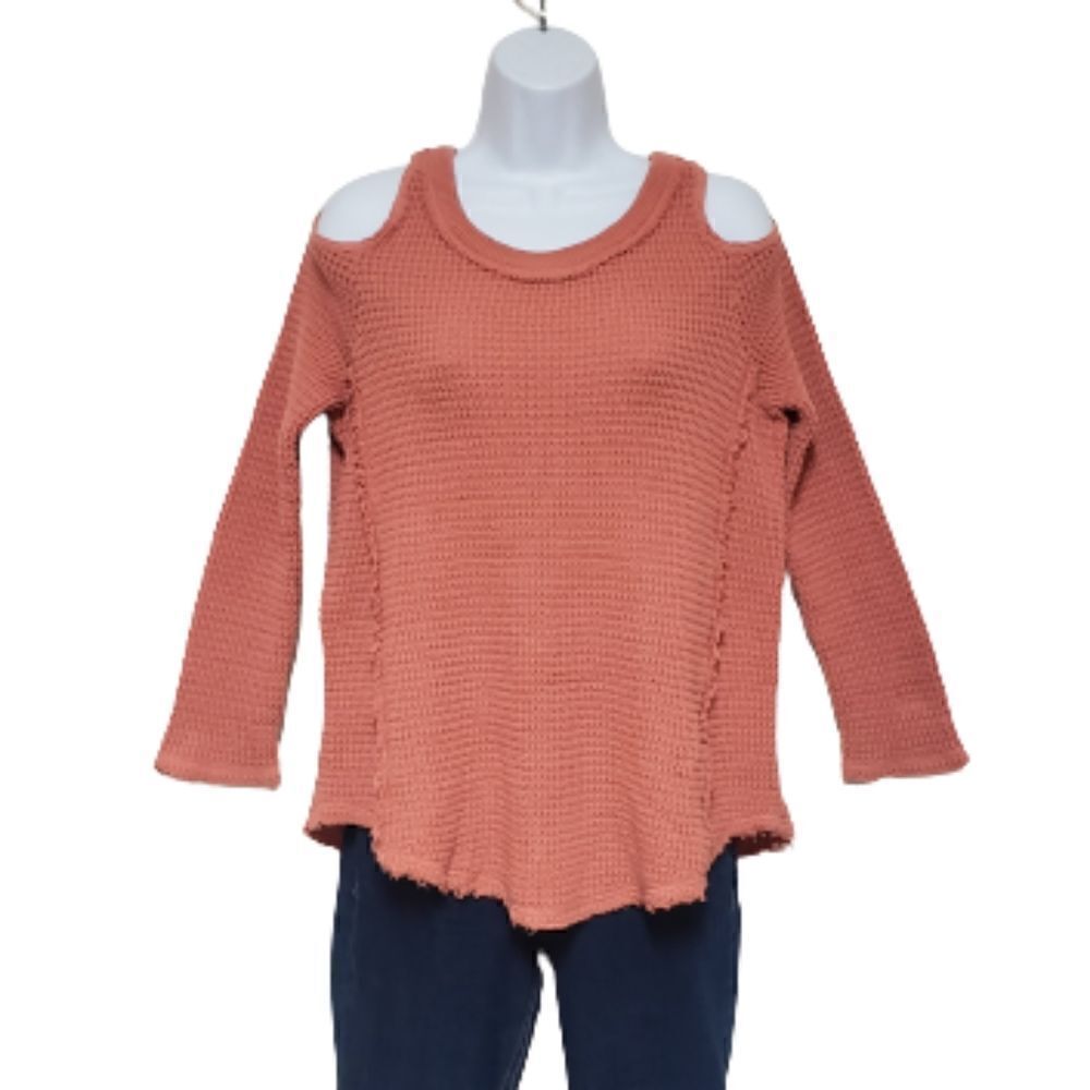 Free People Cold Shoulder Sweater sz S - Picture 2 of 8